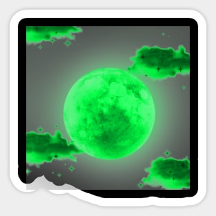 emerald night Sticker